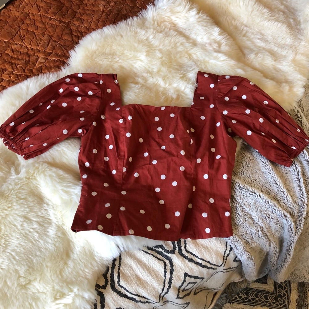 Polka Dot Crop Top